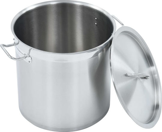 vidaXL Edelstahl Marmitentopf 25Es / 32cm
