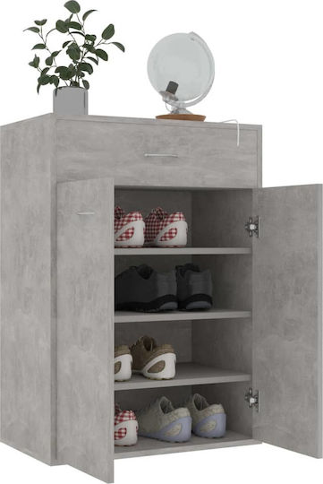 Holz Schuhschrank mit 4 Regalen Gray L60xW35xH84cm