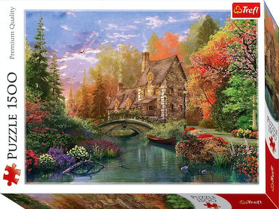 Cottage By The Lake Puzzle 2D 1500 Bucăți