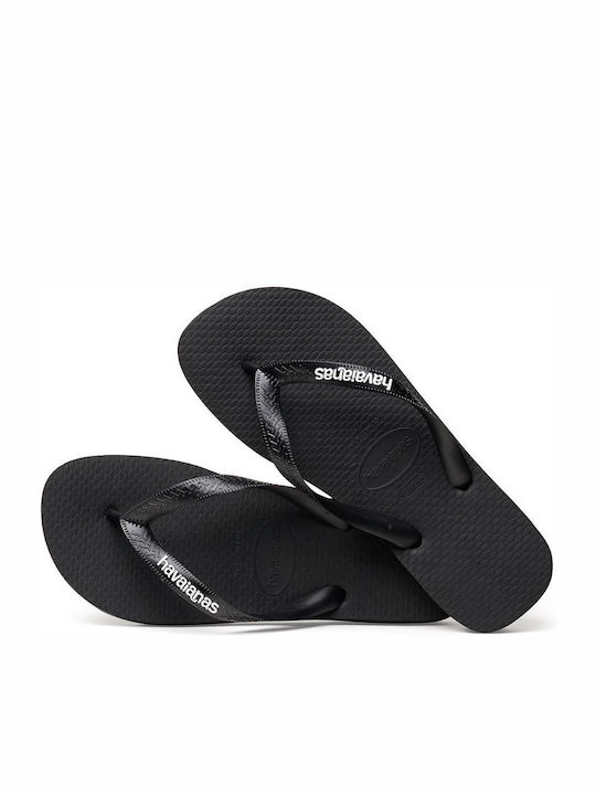 Logo Filete Men's Flip Flops Black