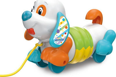 Baby Clementoni Schiebespielzeug Charlie Pull Along Dog mit Sounds für 12++ Monate