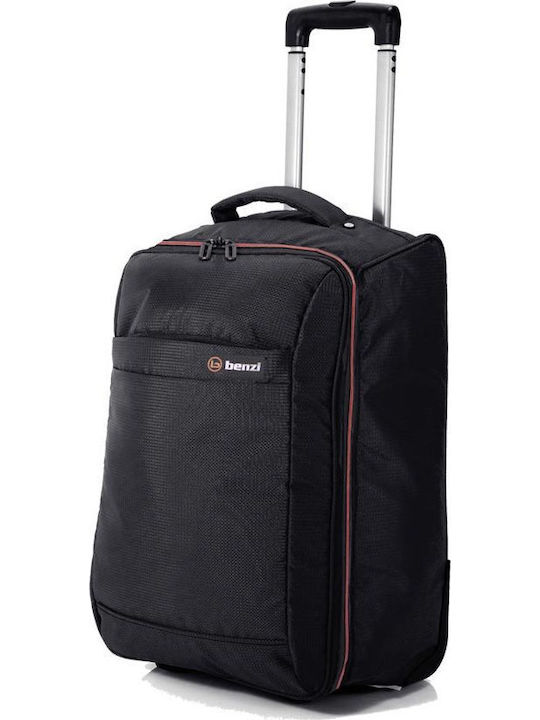 Benzi BZ5565 Cabin Fabric Black Suitcase with 2 Wheels Height 51cm