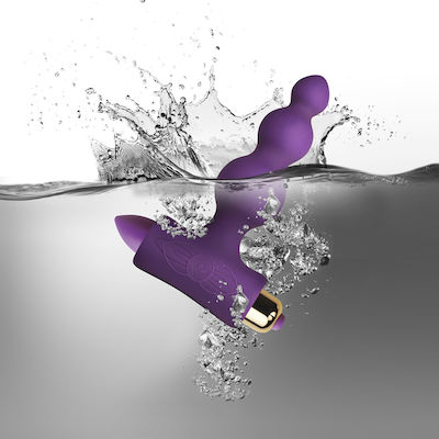 Rocks Off Petite Sensations Bubbles Dop Anal cu vibrație Violet 7cm