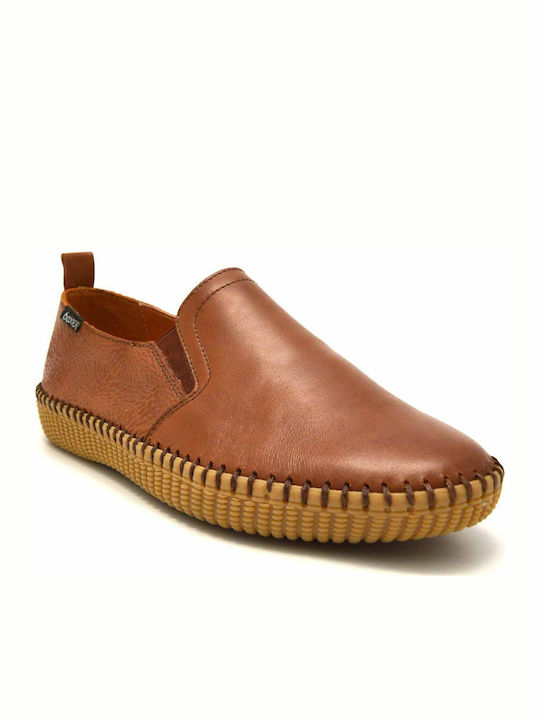 Boxer Anatomic Women's Leather Slip-Ons Tabac Brown