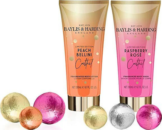 Baylis & Harding Happy Hour Skin Care Set for Moisturizing & Body Cleaning 9pcs