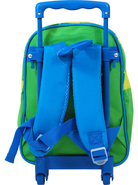 Creative Concepts Ghiozdan Troler pentru Grădinița Turtles Multicolor cu Husă pentru Sticlă de Apă