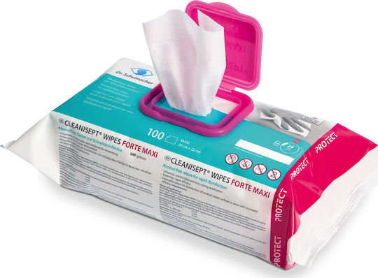 Dr. Schumacher Cleanisept Forte Maxi Reinigungstücher 1x100 Stück 141.112.100