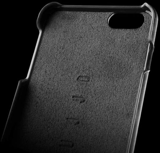 Mujjo Vollleder Umschlag Rückseite Leder 1mm Schwarz (iPhone 6/6s Plus)