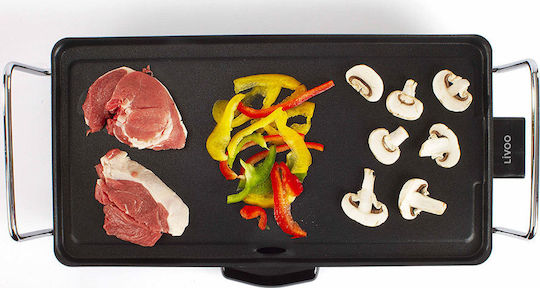 Livoo Teppanyaki Плоча за Печене с Регулируем Термостат 2000W 43x22.5см.