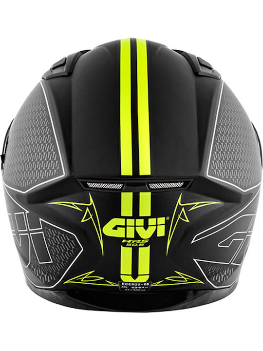 Givi 50.6 Stoccarda Splinter H50.6 Black/Yellow Motorcycle Helmet