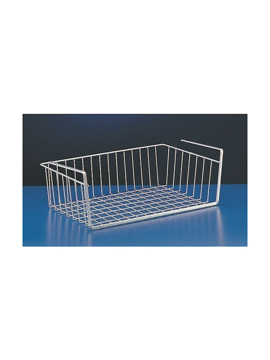 Metaltex Κρεμαστό Ράφι Kanguro Polytherm Μεταλλικό 30x26x14εκ. Ασημί
