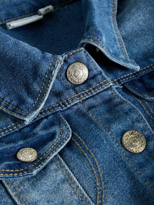 Kids' Denim Jacket Short Blue