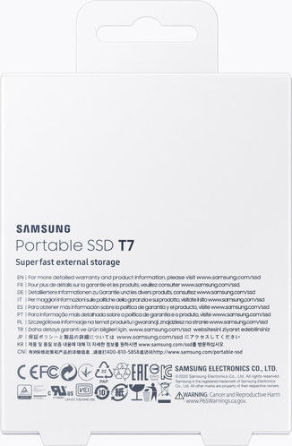Samsung Portable SSD T7 USB 3.2 / USB-C 500ГБ 2.5" Сив титан