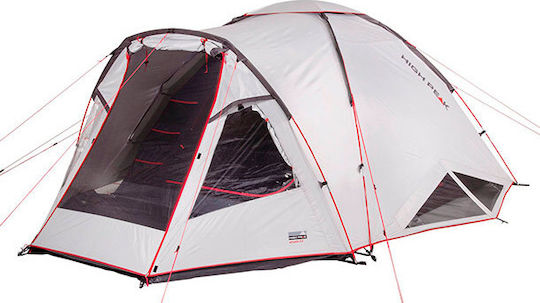 High Peak Almada 4.0 Camping Tent Tunnel White with Double Cloth 4 Seasons for 4 People 400x230x150cm