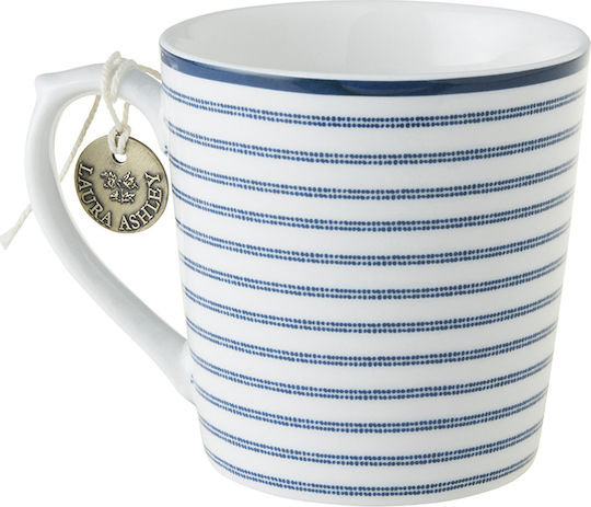 Laura Ashley Blueprint Κούπα από Πορσελάνη Candy Stripe 320ml