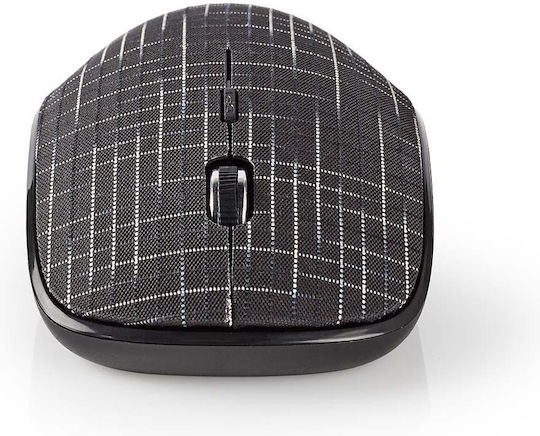 Nedis Premium Fabric Wireless Mouse Black