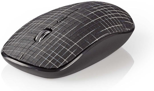 Nedis Premium Fabric Wireless Mouse Black