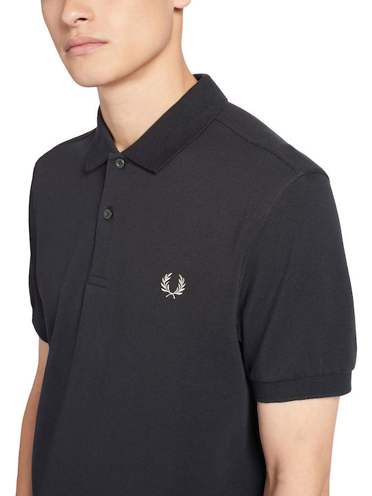 Polo Herrenbluse Kurzarm Schwarze