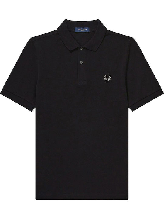 Polo Herrenbluse Kurzarm Schwarze