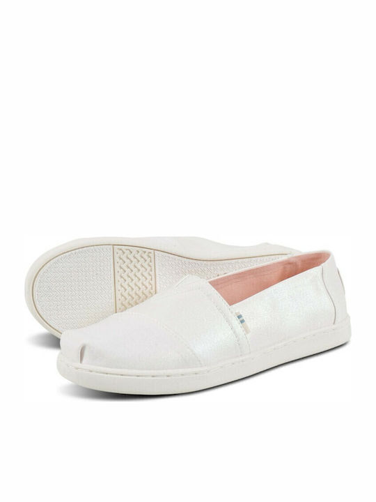 Kids Espradrilles Slip-On White Alpargata Shimmer