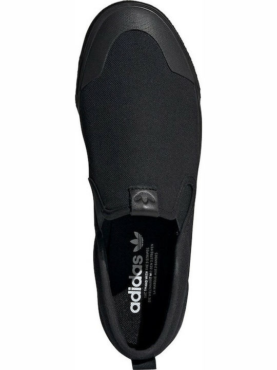 Nizza Canvas Men's Slip-Ons Black