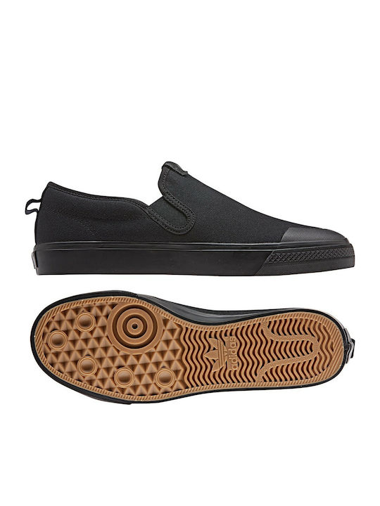 Nizza Canvas Men's Slip-Ons Black