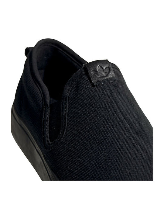 Nizza Canvas Men's Slip-Ons Black