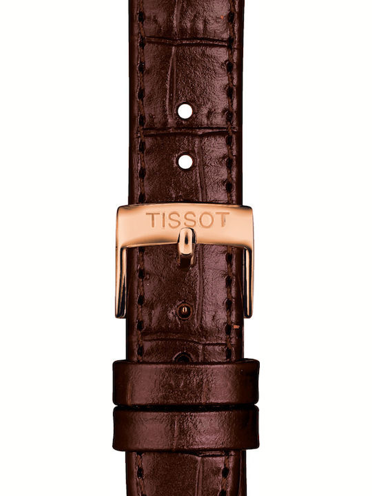 Tissot T-Classic Carson Premium Ρολόι Αυτόματο με Δερμάτινο Λουράκι