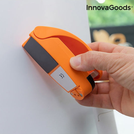 InnovaGoods C03g0070401 Vacuum Sealer with Magnet and Cutter for Food Bags 10.5x4.5x4.5cm Orange