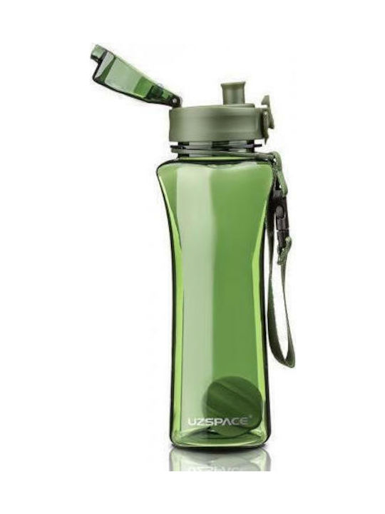 Uzspace Twisted Fitness Αθλητικό Πλαστικό Παγούρι 500ml Πράσινο Uzspace Twisted Fitness Αθλητικό Πλαστικό Παγούρι 500ml Πράσινο