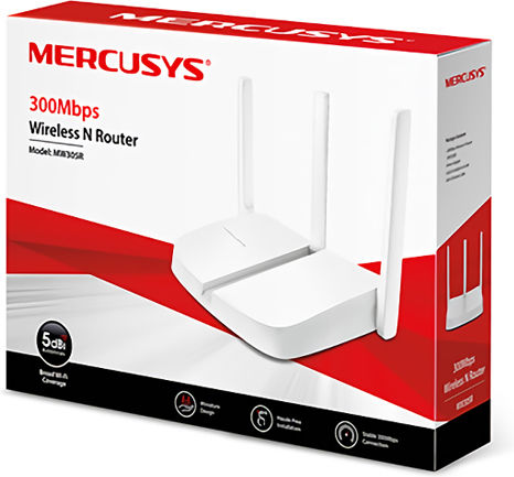 Mercusys MW305R v2 Ασύρματο Router Wi‑Fi 4 με 3 Θύρες