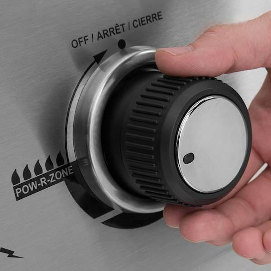 Broil King Signet 390 Grătar pe gaz Din fontă Grătar 66bucx38buccm cu 3 buc 11.4kW și Arzător Lateral