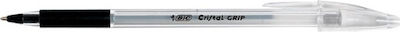 Bic Cristal Grip Medium Pen Ballpoint 1mm with Black Ink