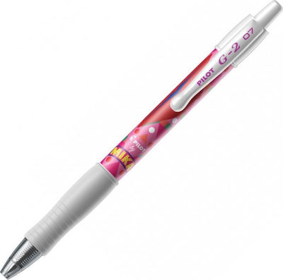 Pilot G-2 Mika Limited Edition Pen Gel 0.7mm with Pink Ink