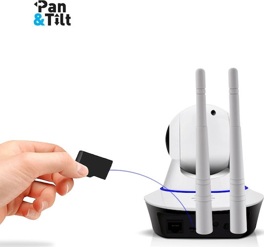 Anga AQ-8101IBW IP Überwachungskamera Wi-Fi Full HD 1080p mit Zwei-Wege-Kommunikation und Objektiv 3.6mm