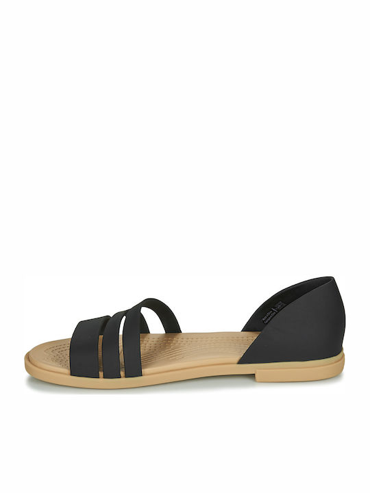 Tulum Flache Sandalen für Damen in Schwarz Farbe