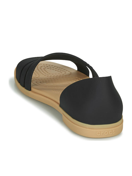 Tulum Flache Sandalen für Damen in Schwarz Farbe