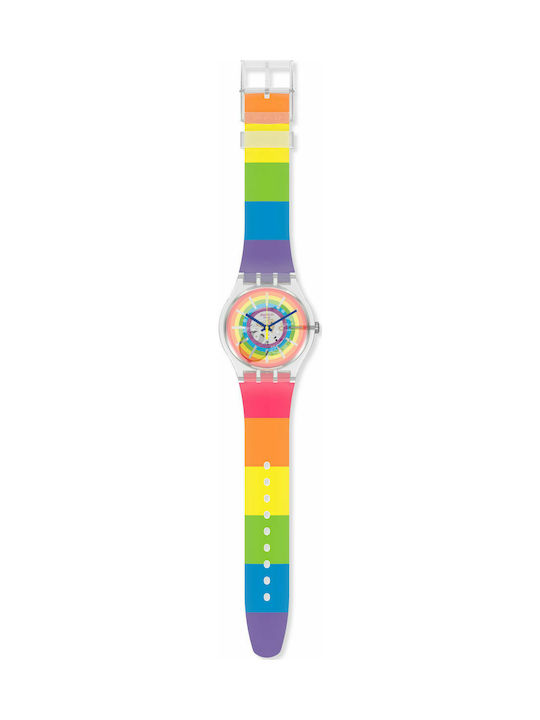 Swatch Uhr mit Kautschukarmband