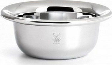 Edwin Jagger Stainless Steel Shaving Bowl Rasierschale Silber PPS-RN6