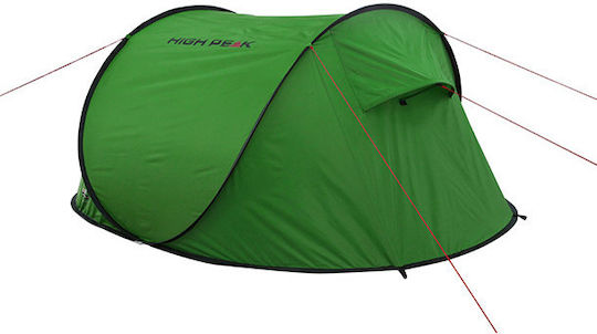 High Peak Vision 3 Camping Tent Pop Up Green 3 Seasons for 3 People 235x180x100cm