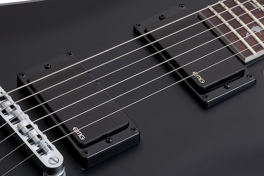 Schecter Damien Platinum-6 Ηλεκτρική Κιθάρα με HH Διάταξη Μαγνητών Satin Black (SBK)