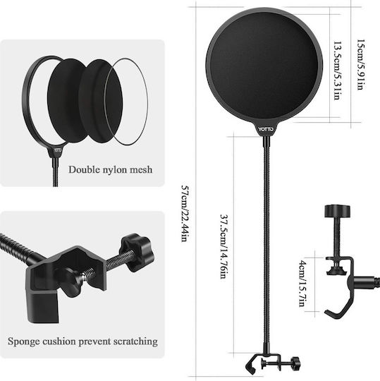 Yotto Pop Filter Microphone Filter