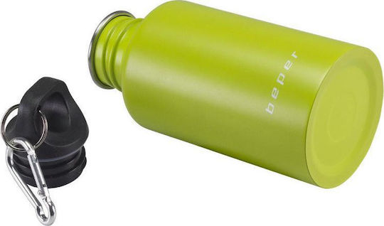 Beper Insulated Flask Bottle Thermos Stainless Steel BPA Free 500ml Green