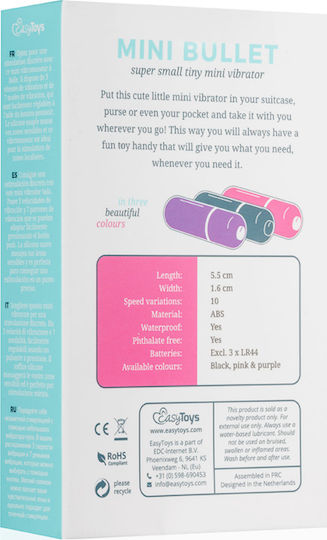 Easytoys Mini Bullet Mini Δονητής Bullet 5.5cm Pink