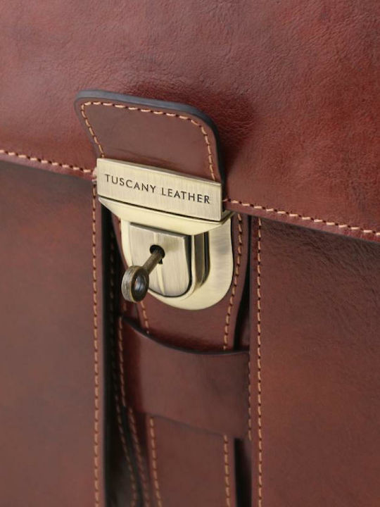 Assisi Leder Herrentasche Geldbörse Tabac Braun