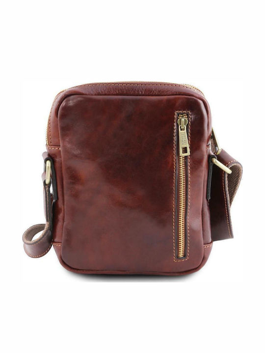 Larry Leather Men's Bag Shoulder / Crossbody Brown