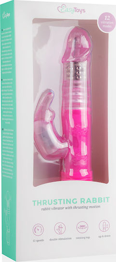 Easytoys Thrusting Rabbit Vibrator Rabbit 25cm Pink