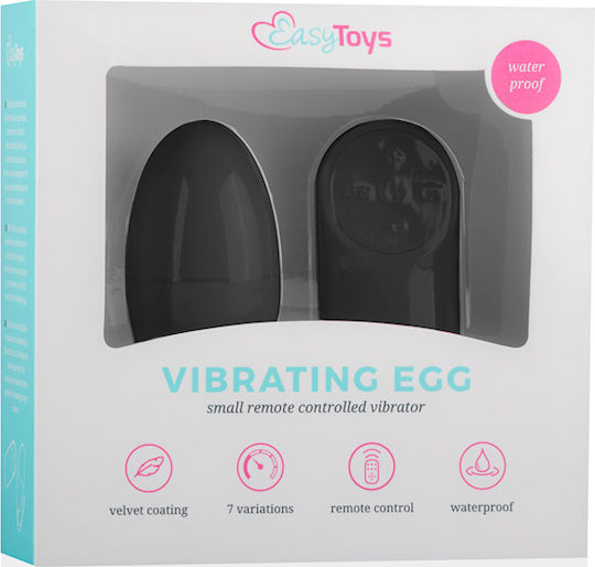 Easytoys Vibrating Egg Вибратор Яйца с Дистанционно Управление 6см Черно