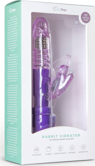 Easytoys Rabbit Vibrator Δονητής Rabbit 25cm Purple