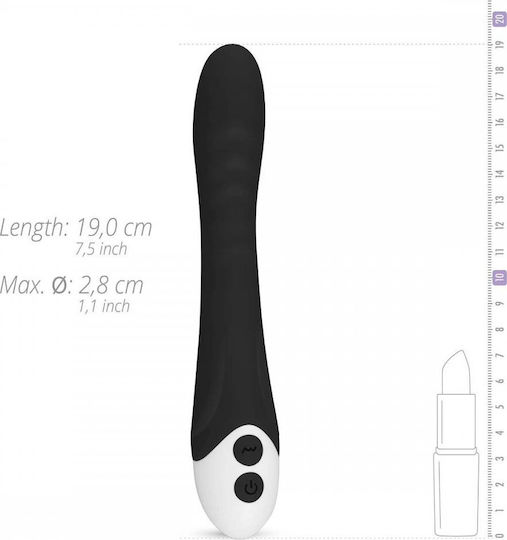 Easytoys Lunar Vibe Klassisch Vibrator 18cm Black